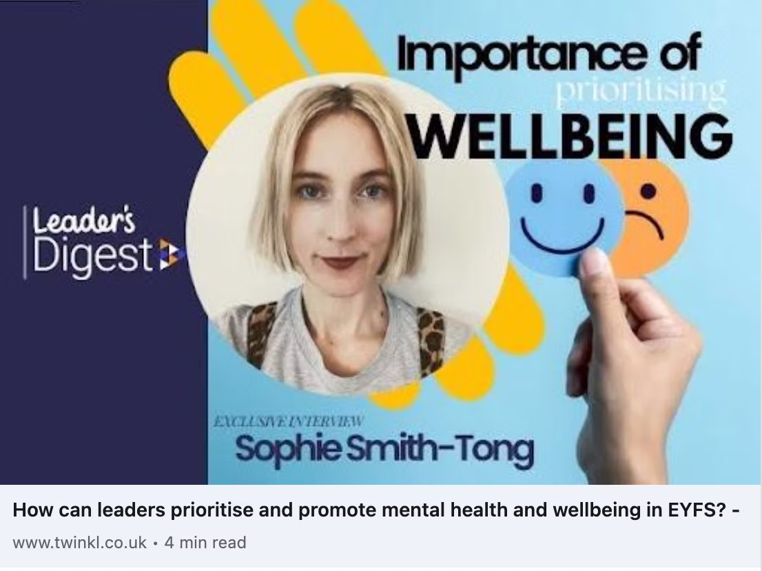 How can leaders prioritise and promote mental health and wellbeing in EYFS?